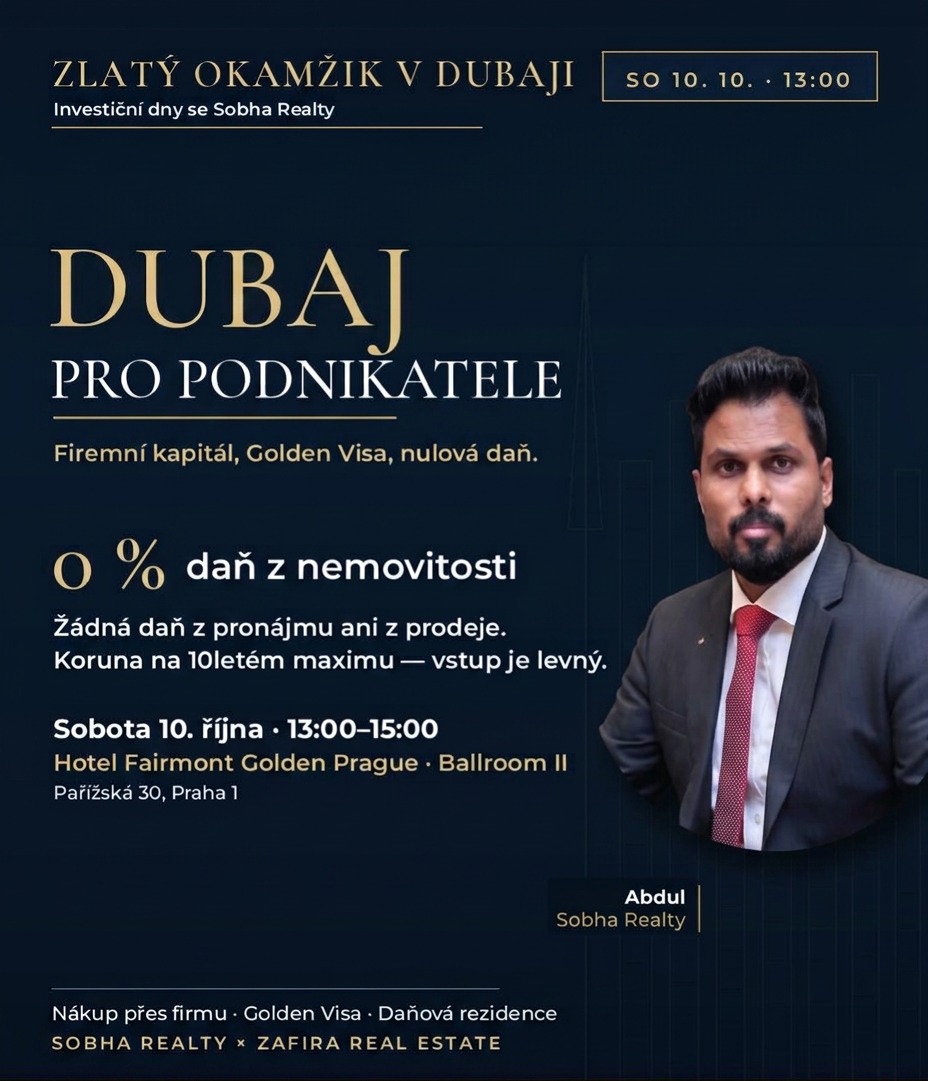 Pozvánka — Dubaj pro podnikatele