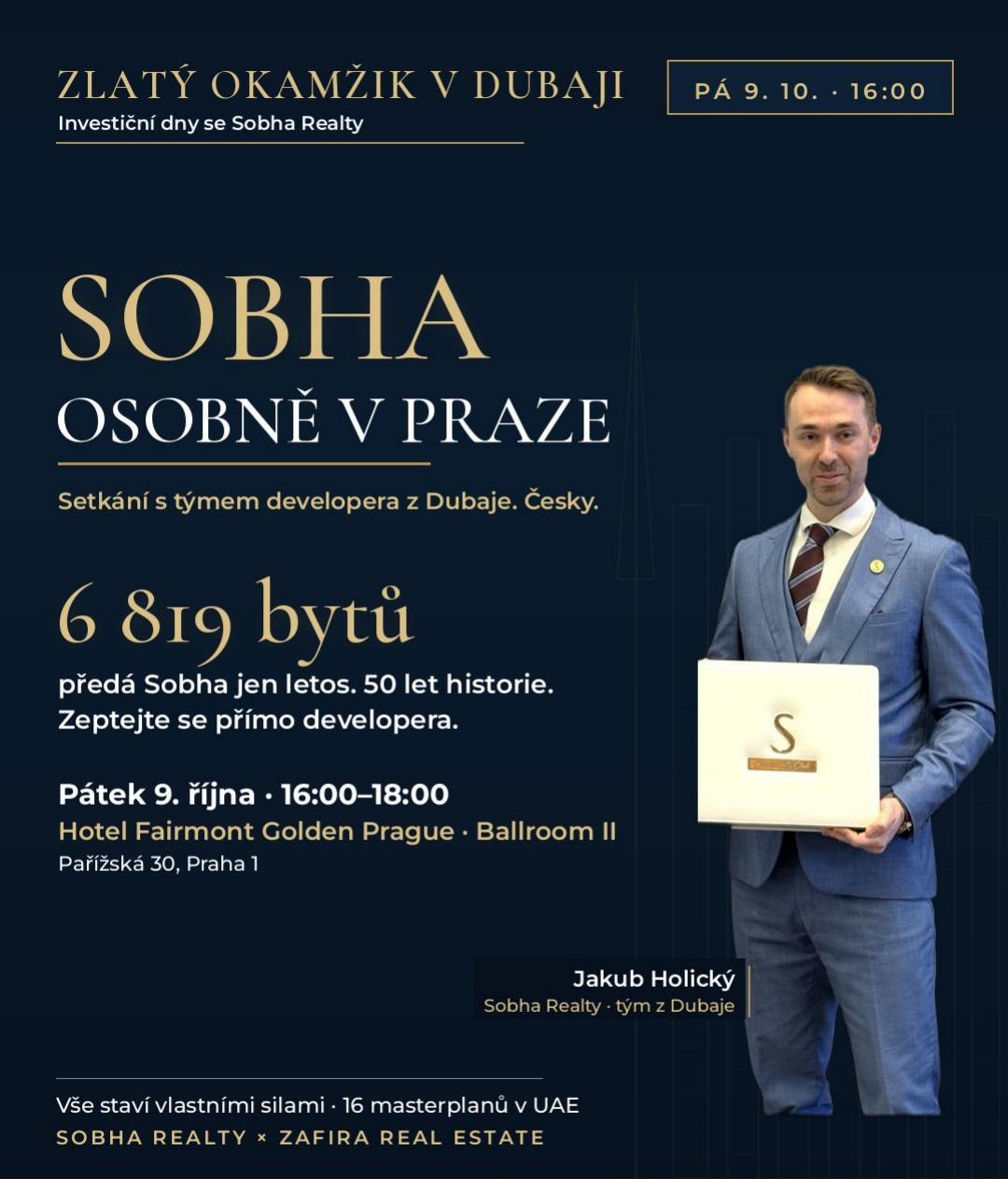 Pozvánka — Sobha osobně v Praze